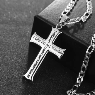 Silver Color Cross Necklaces