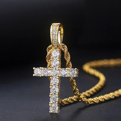 Sparkly Luxury Cross Necklace