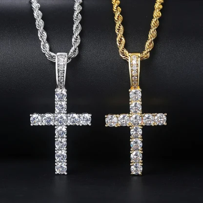 Sparkly Luxury Cross Necklace - Image 3