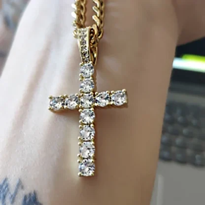 Sparkly Luxury Cross Necklace - Image 6