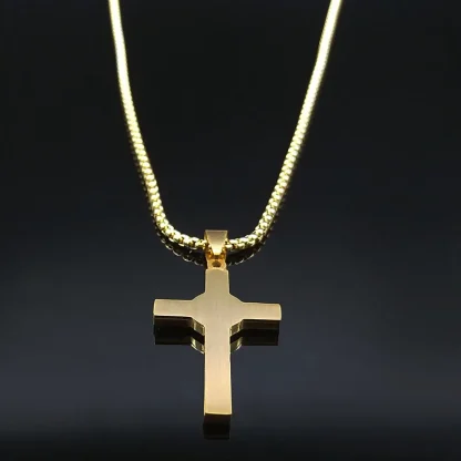 Colorful Luxury Cross Necklace - Image 4